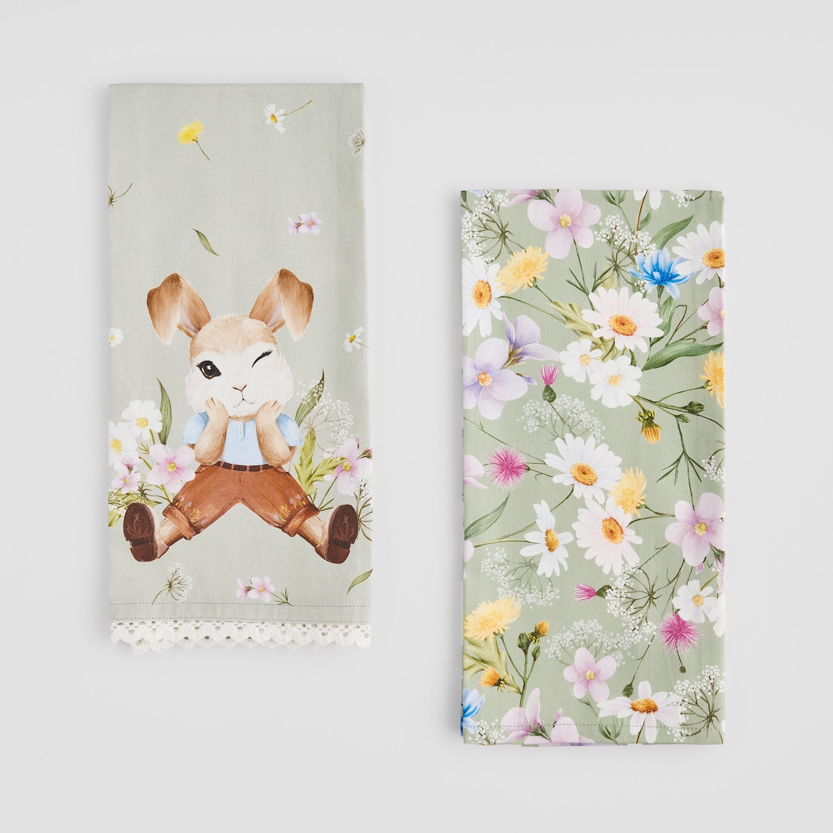 Komplet Ścierek Emi 45x65 cm z motywem królika