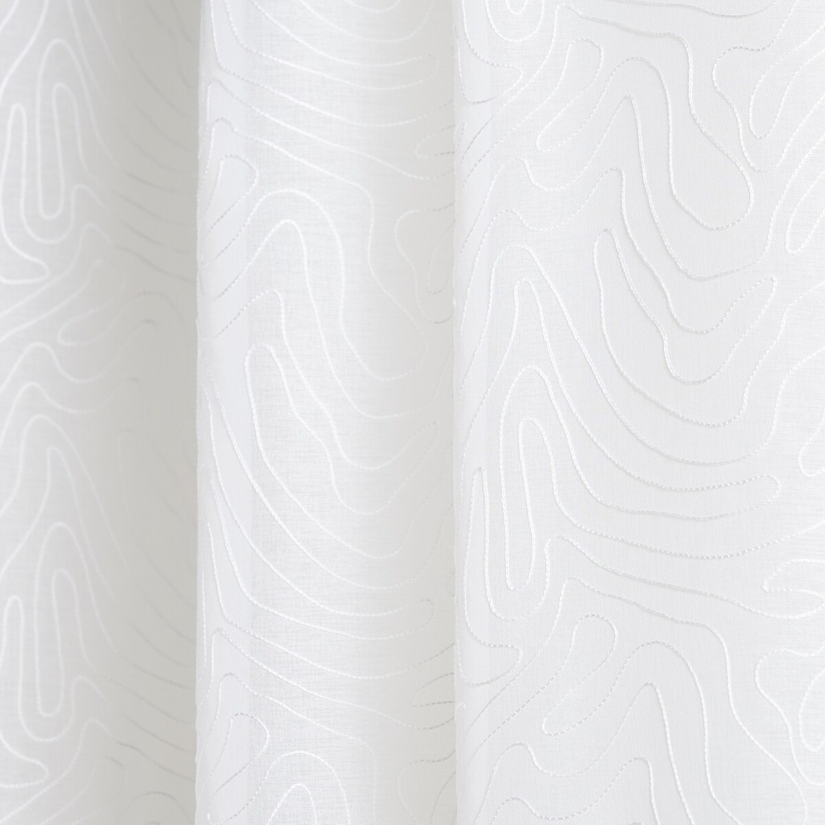 Firana Arties 140x250 cm z motywem abstrakcyjnym