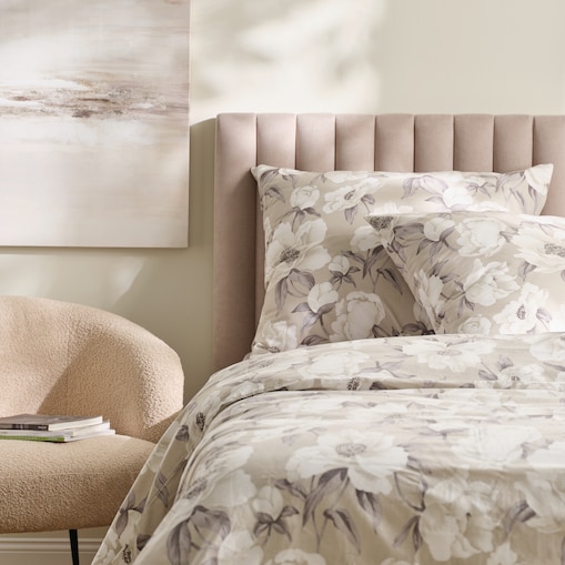 Pościel Bawełniana Aurelli 200x220 cm z motywem kwiatowym