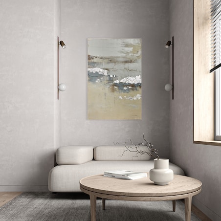 obraz na płótnie z elementami srebra arezza 80x120