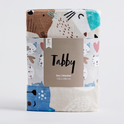 Drukowany koc Tabby 150x200 cm