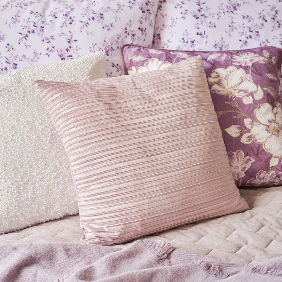 Poszewka Welwetowa Calama 45x45 cm w paski