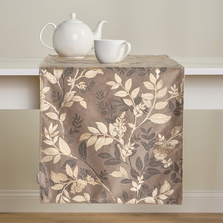 Bieżnik z nadrukiem Verla 40x180 cm z wzorem kwiatowym