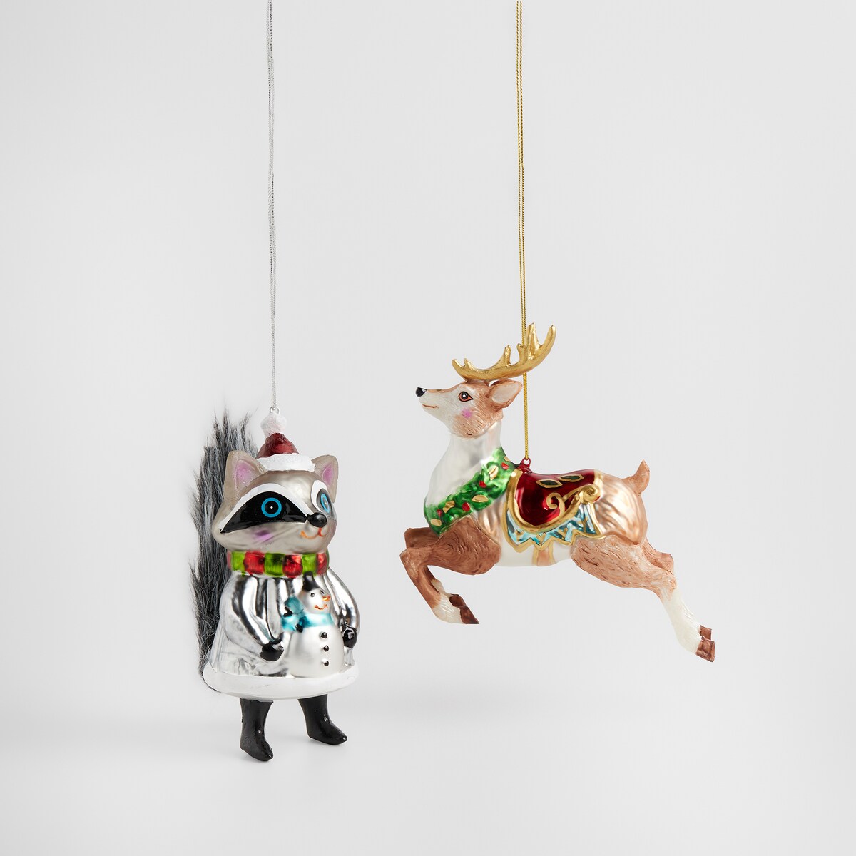 Bombka szklana Xmasraccoon z motywem zwierzęcym