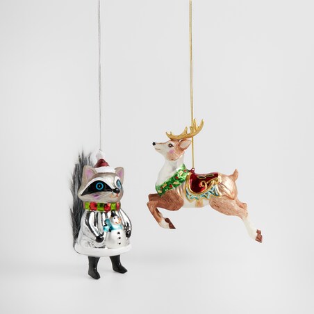 Bombka szklana Xmasraccoon z motywem zwierzęcym