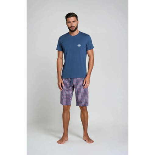 Piżama Zeroth 38364-59X Granatowa Granatowy, XL