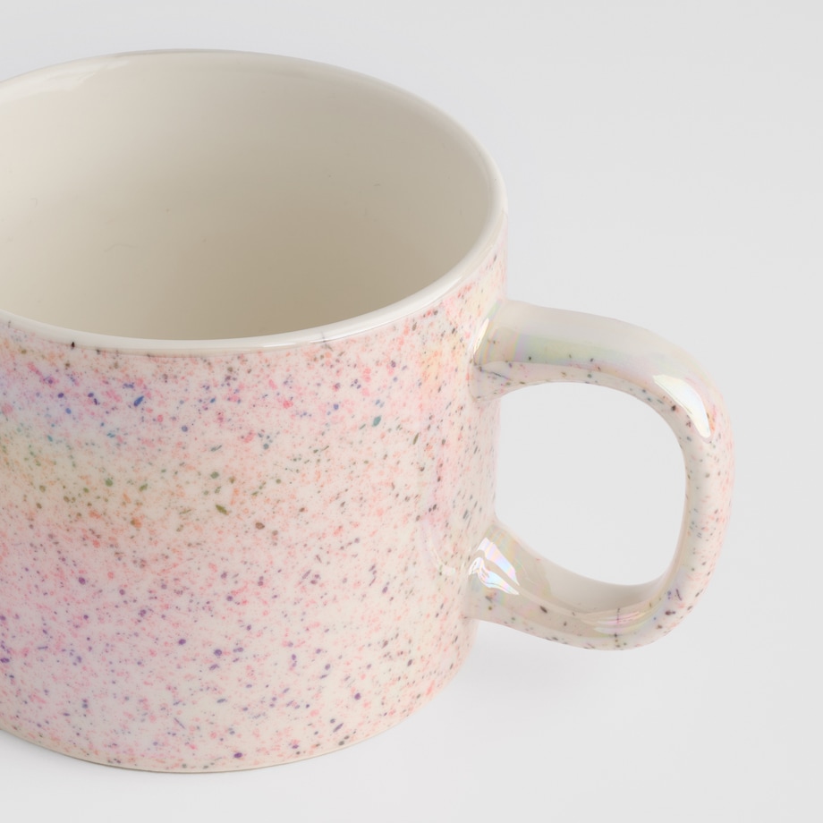 nakrapiany kubek ittle z opalizującą powłoką