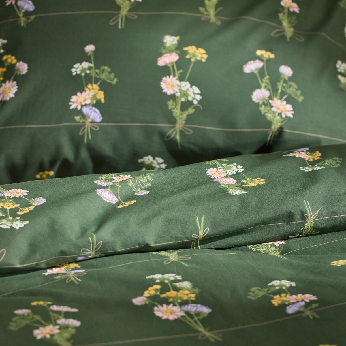 Pościel Bawełniana Koperinosi 160x200 cm z motywem kwiatowym