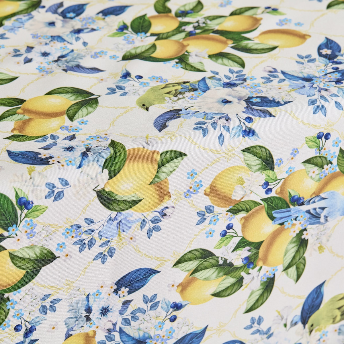 Obrus z nadrukiem Lemondi 130x180 cm z motywem owoców