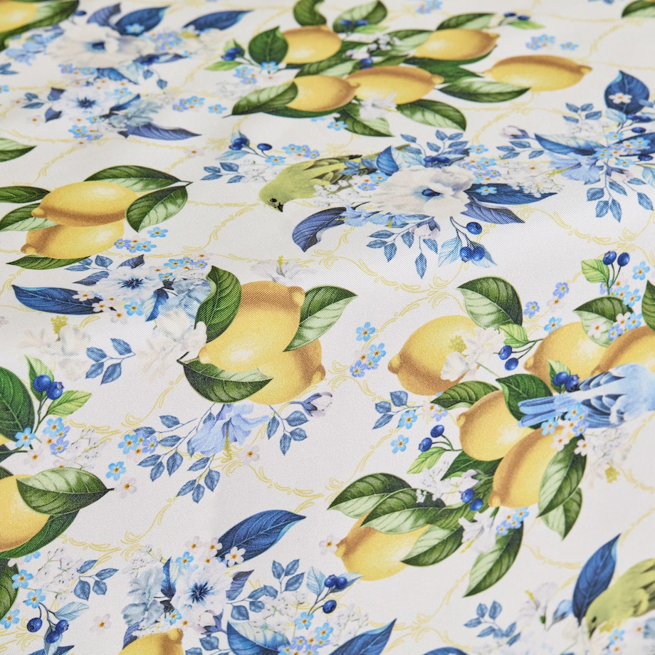 Obrus z nadrukiem Lemondi 130x180 cm z motywem owoców