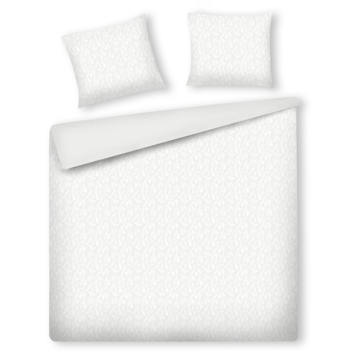 Pościel z bawełny satynowej Lorianna 200x220 cm z motywem roślinnym