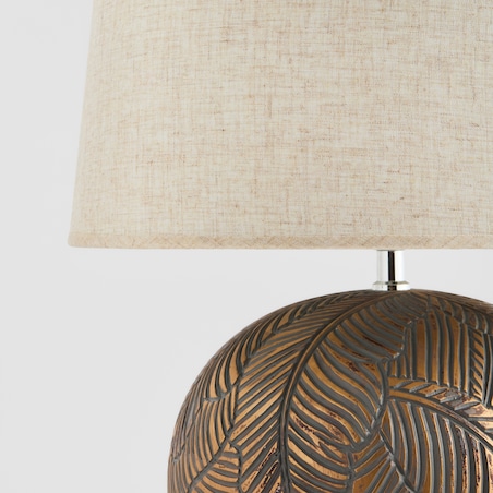 Lampa Stołowa Pinisi z motywem liściastym
