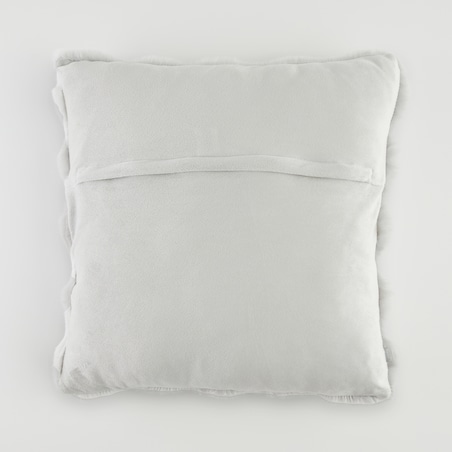 Poszewka Futrzana Bares 45x45 cm w kratę