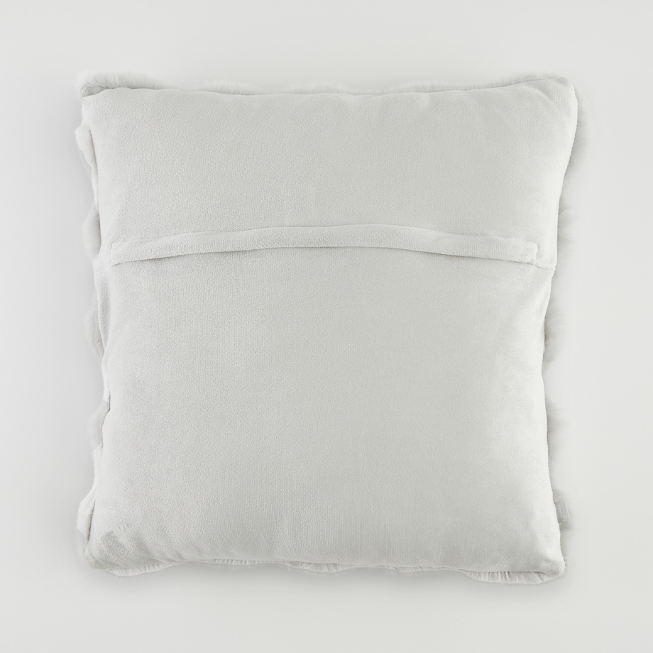 Poszewka Futrzana Bares 45x45 cm w kratę