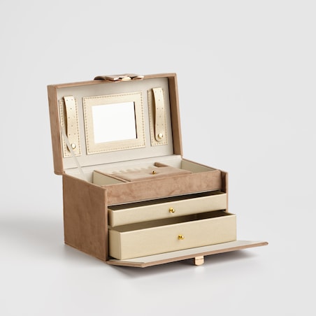 Szkatułka z lustrem i szufladkami Marabow 15x24 cm