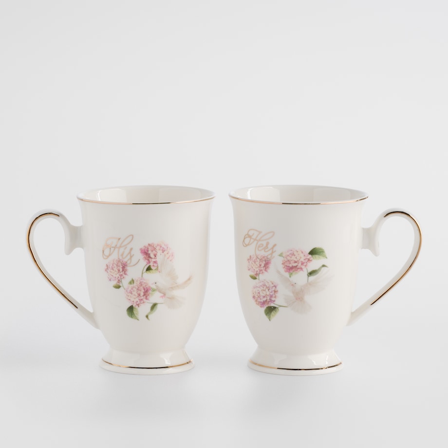 Komplet Kubków Tensiano z motywem kwiatowym