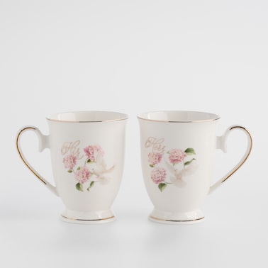 Komplet Kubków Tensiano z motywem kwiatowym