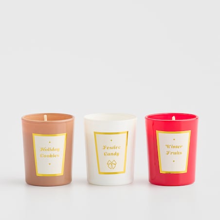 Komplet Świec Zapachowych Hannings z motywem piernika