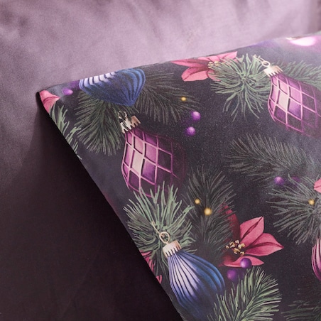 Pościel z bawełny satynowej Miravella 160x200 cm z motywem choinki