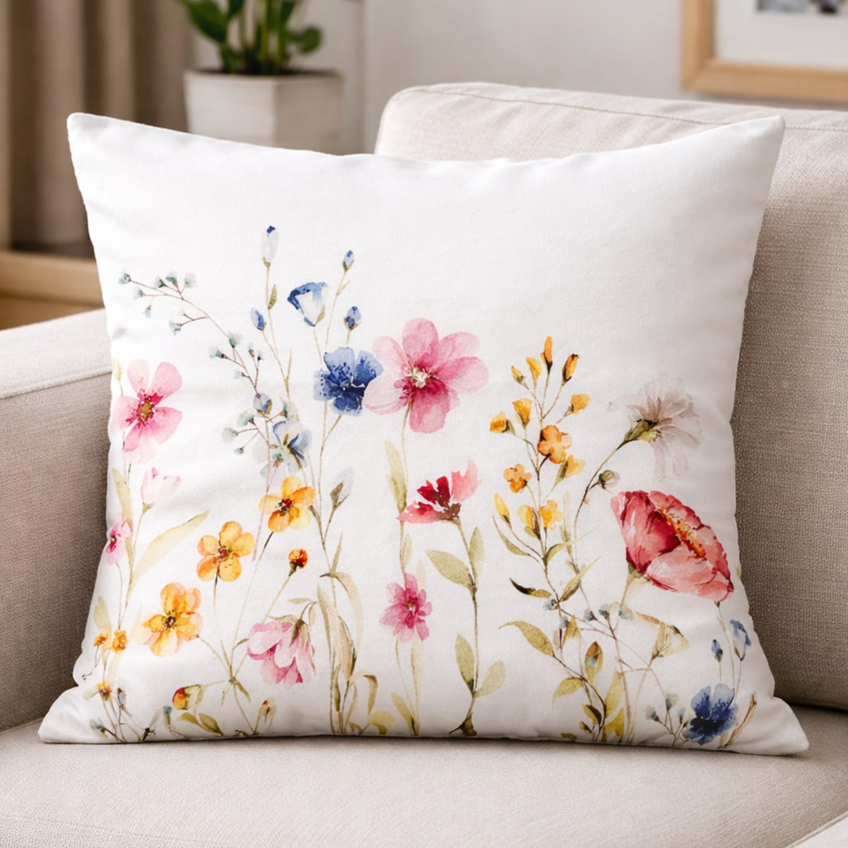 Poszewka Welwetowa Meadows 40x40 cm