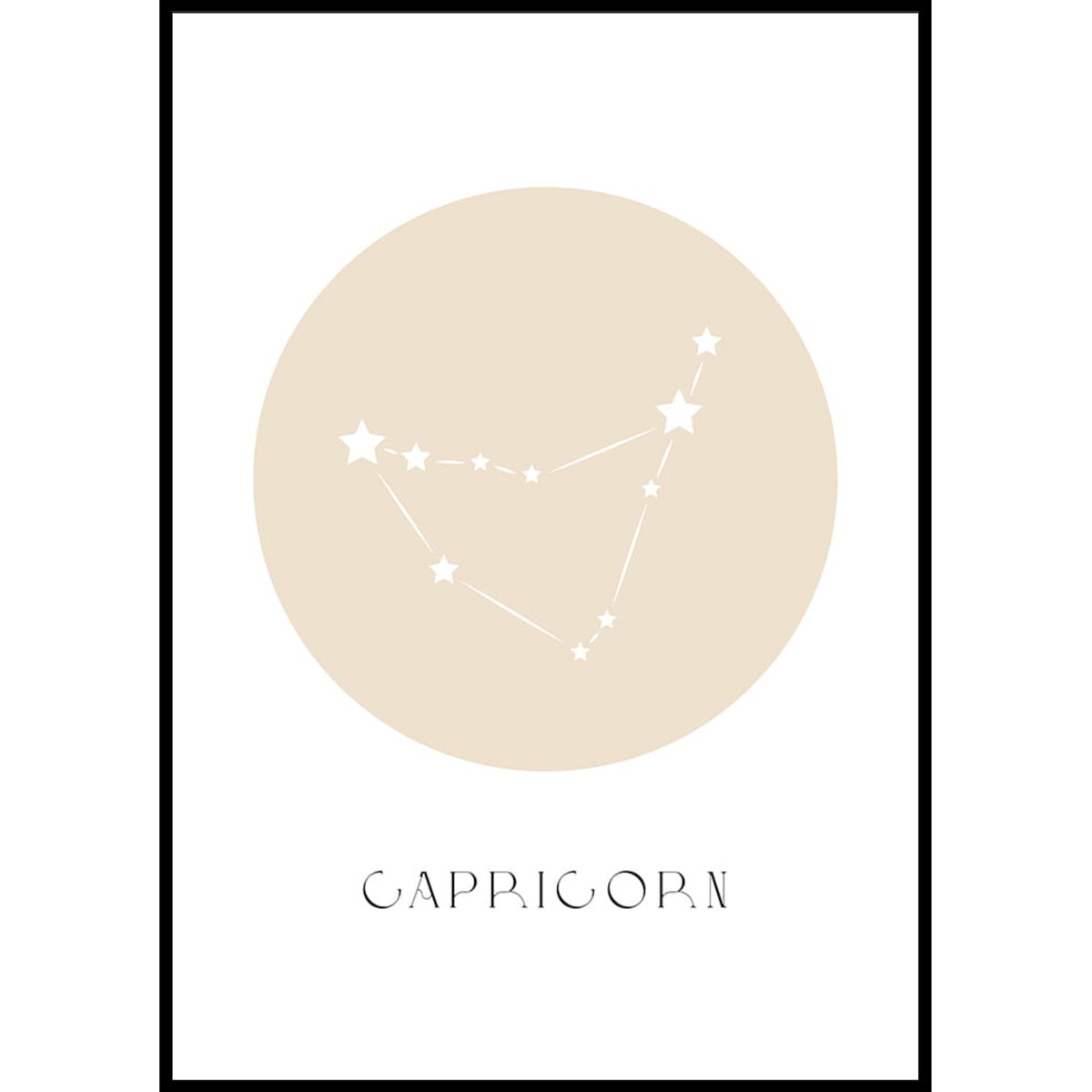 plakat znak zodiaku 2 koziorożec 70x100 cm