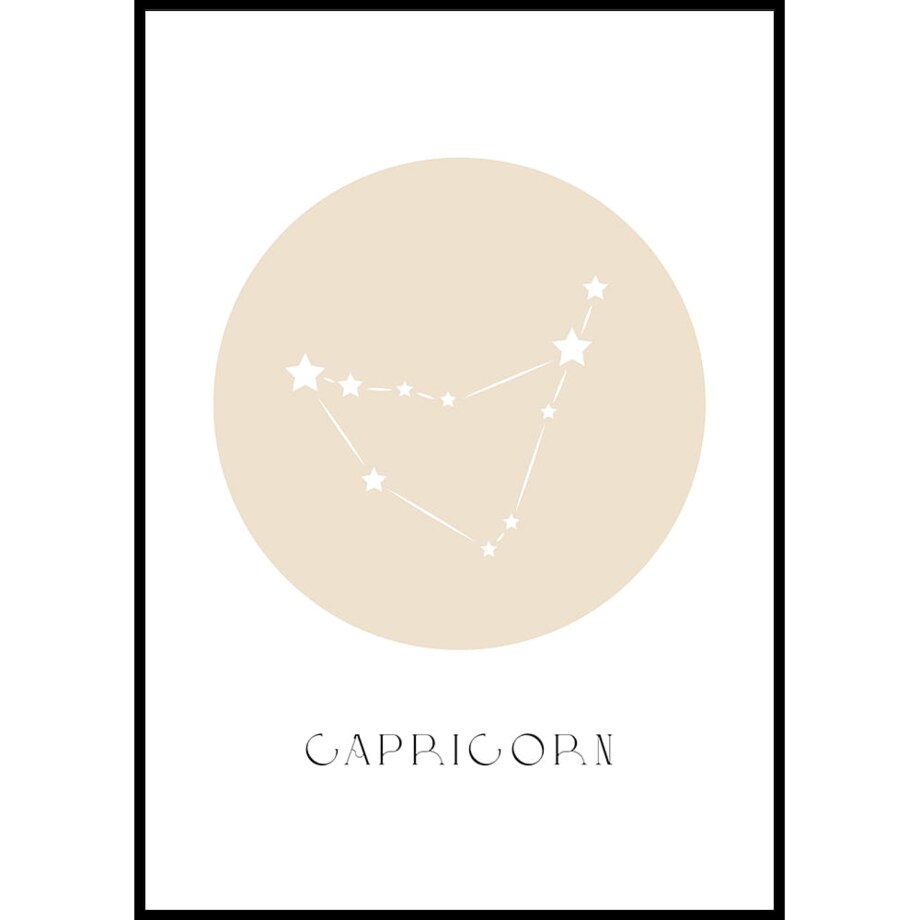 plakat znak zodiaku 2 koziorożec 70x100 cm