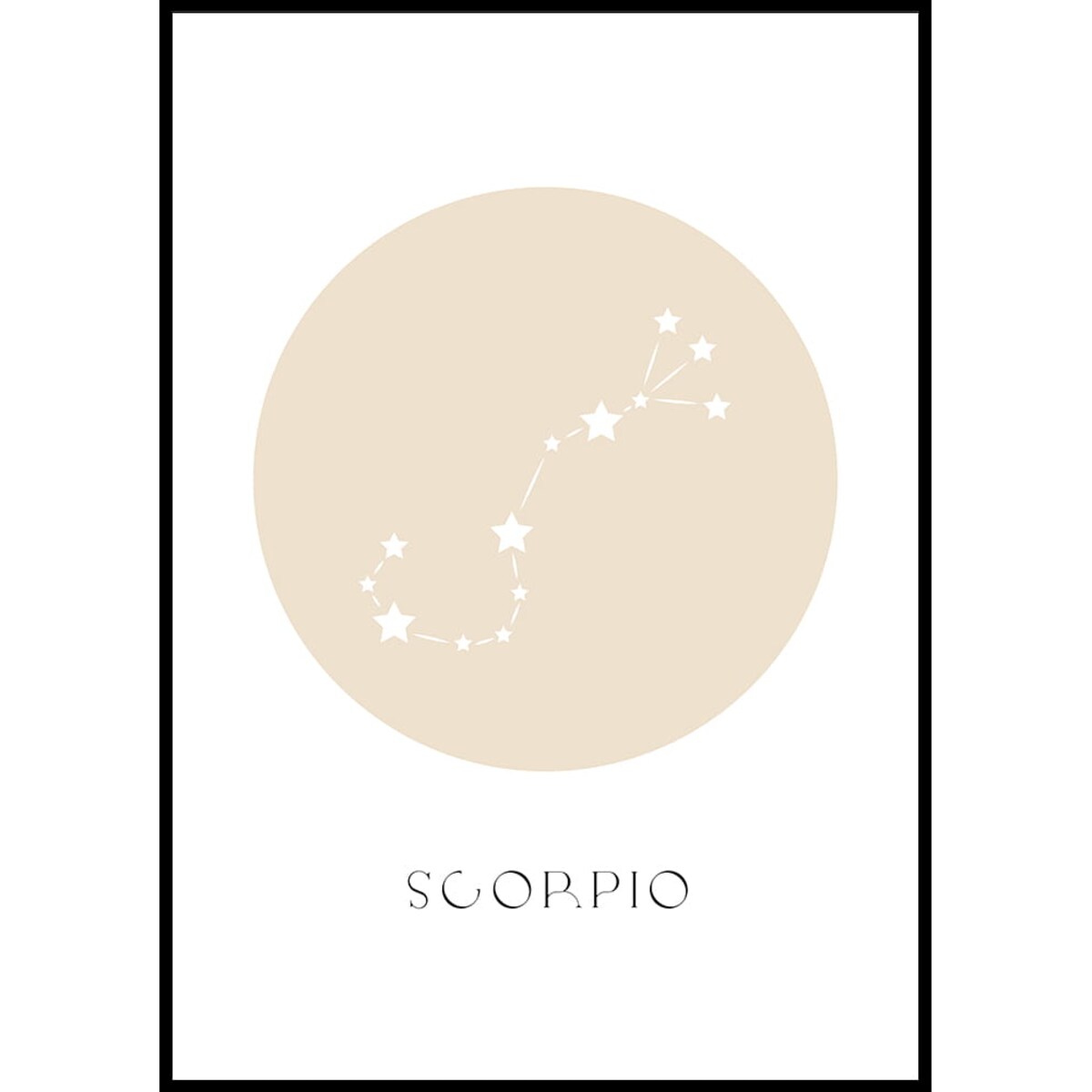 plakat znak zodiaku 2 skorpion 30x40 cm