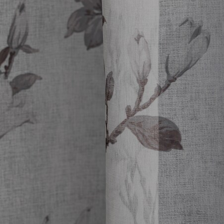 Sheer Curtain Magnolies 