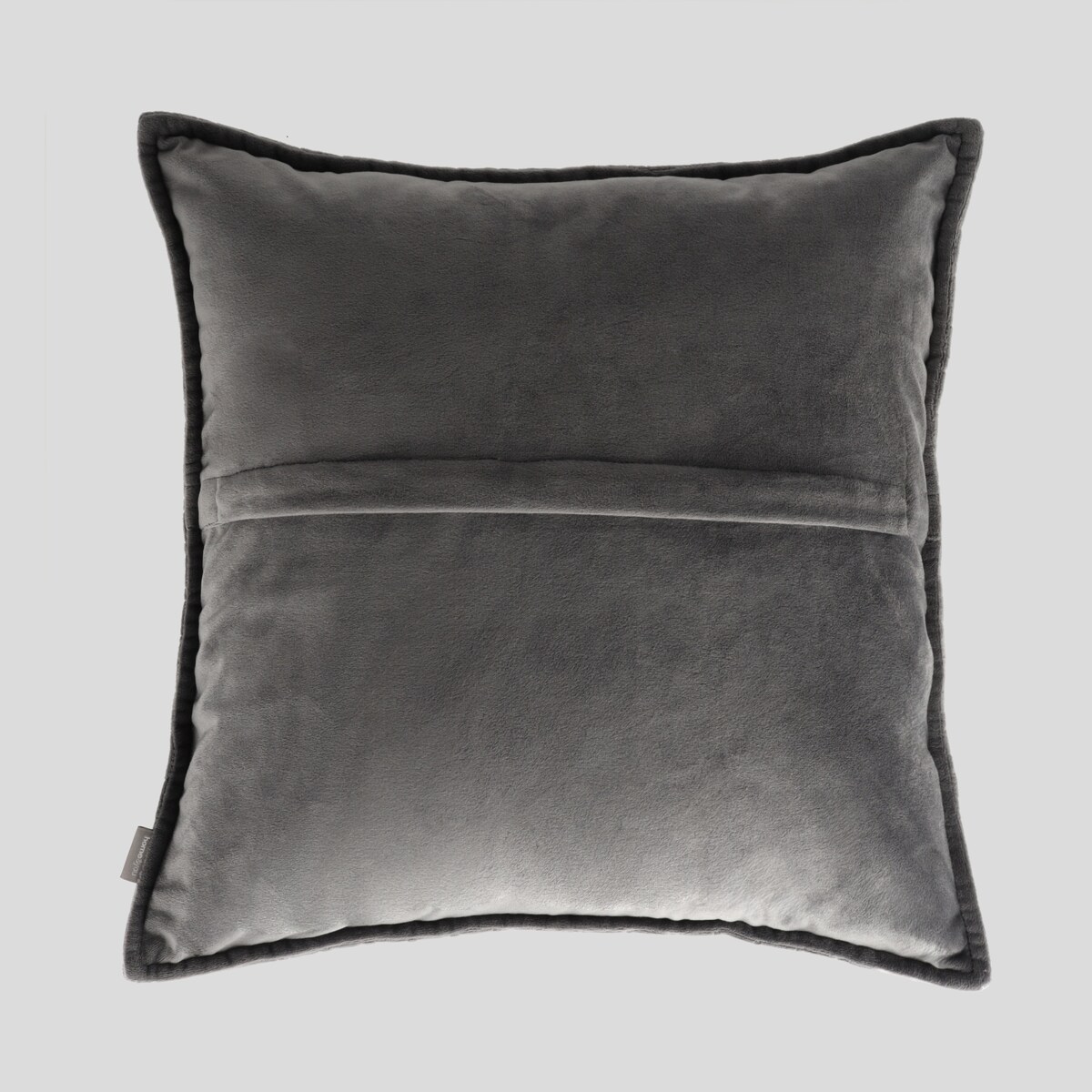 Poszewka welwetowa z geometrycznym przeszyciem Plums 45x45 cm