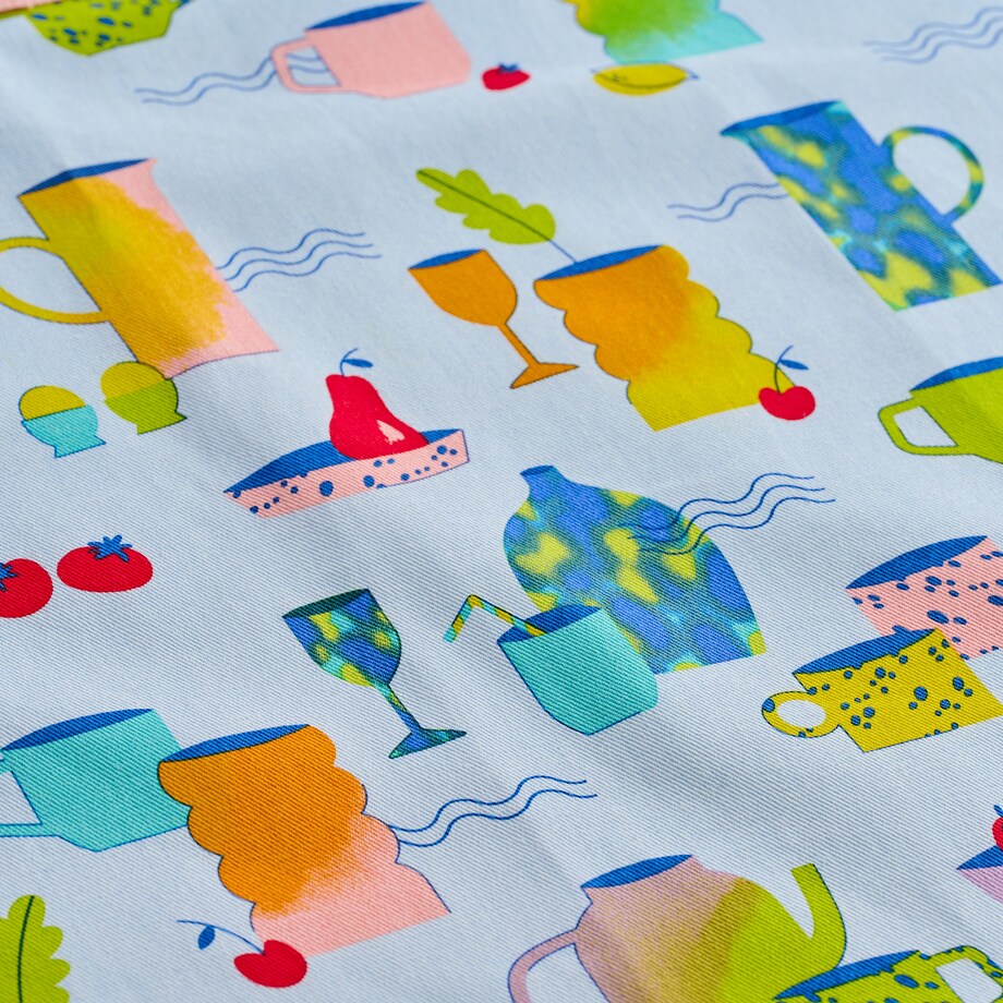 Fartuch Berto 70x85 cm z motywem kulinarnym