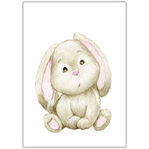 plakat króliczek 1 21x30 cm