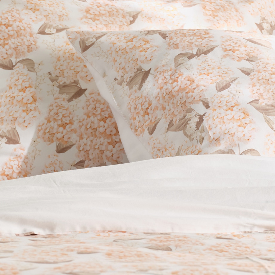 Pościel z bawełny satynowej Amberbloom 160x200 cm z motywem kwiatowym