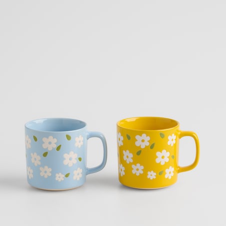 Kubek Flumi z motywem kwiatowym