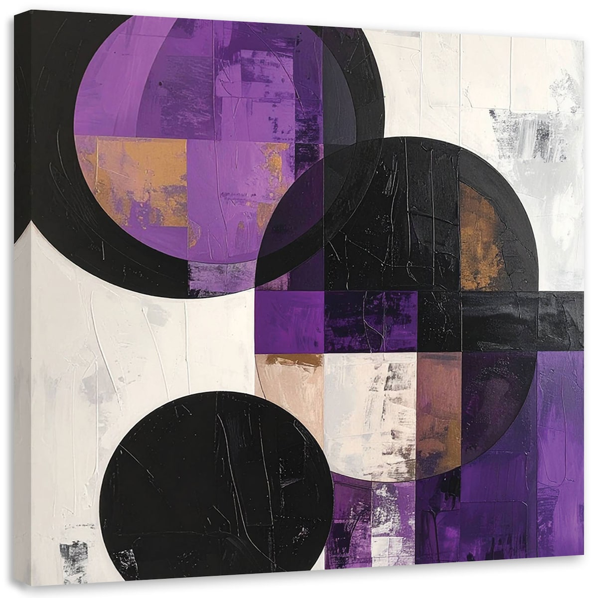 Obraz do salonu sypialni biura, Nowoczesna abstrakcja tekstura fioletowy