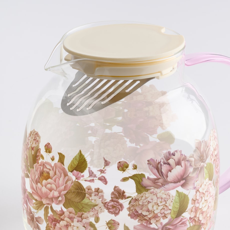 Dzbanek Tensianis z motywem kwiatowym