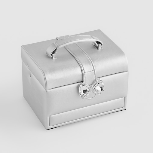 Szkatułka z lustrem, szufladkami i przegródkami Lara 18x14 cm