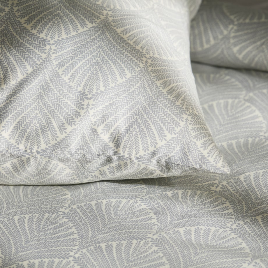 Pościel z bawełny satynowej Dianosa 160x200 cm z motywem liściastym