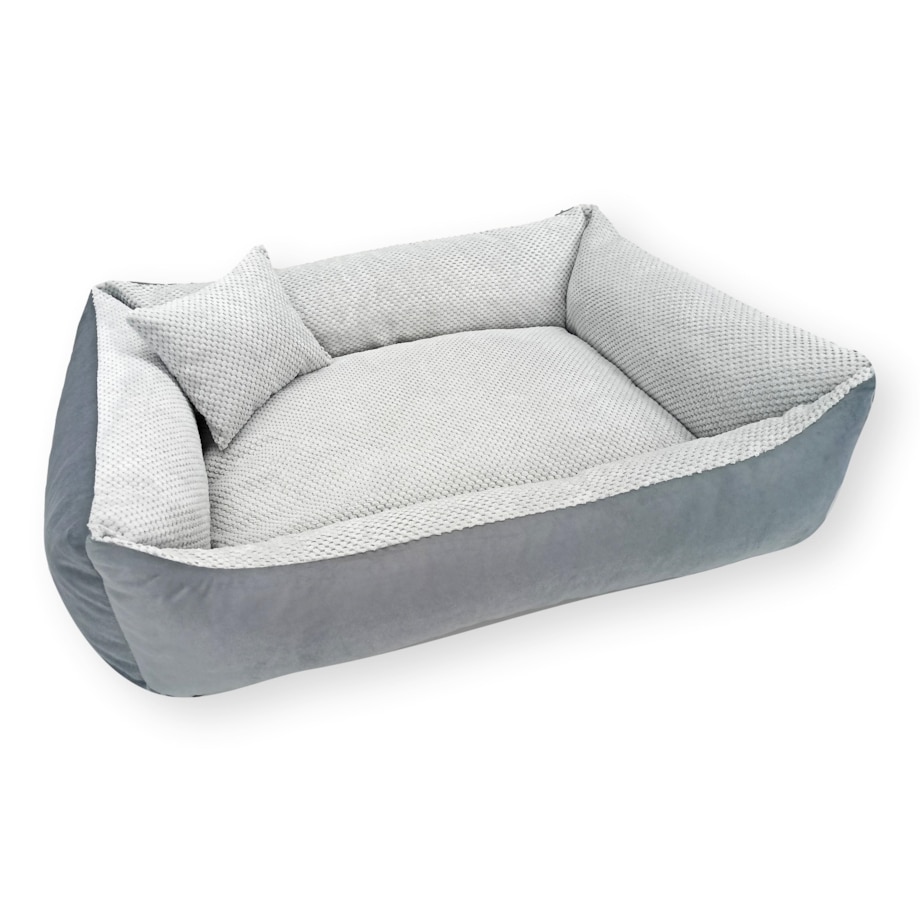 Przytulne legowisko dla psa TEO, 100x80 cm, Szary