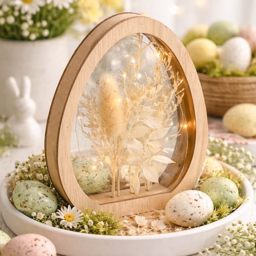 Dekoracja Led Natural egg