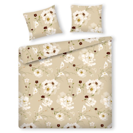 Pościel z bawełny satynowej Blisoll 200x220 cm z motywem kwiatowym