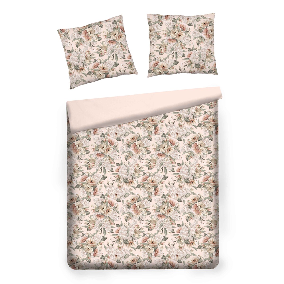 Pościel z bawełny satynowej Amorette 160x200 cm z motywem kwiatowym