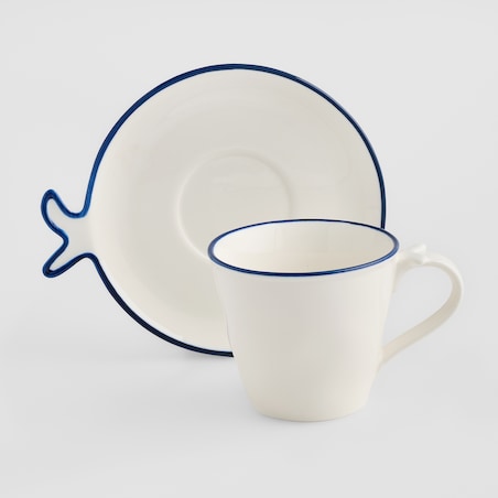 Filiżanka Ze Spodkiem Oceanik z motywem morskim