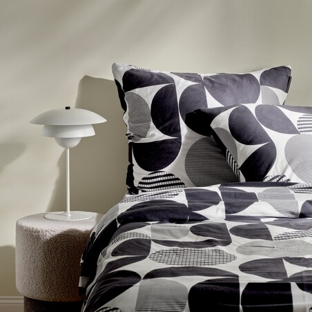 Pościel z bawełny satynowej Kasjoz 200x220 cm z motywem geometrycznym