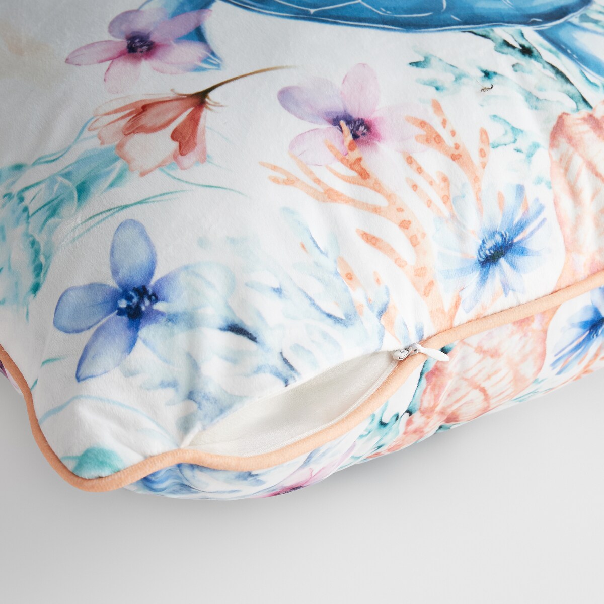 Poszewka z nadrukiem Coralia 45x45 cm z motywem zwierzęcym