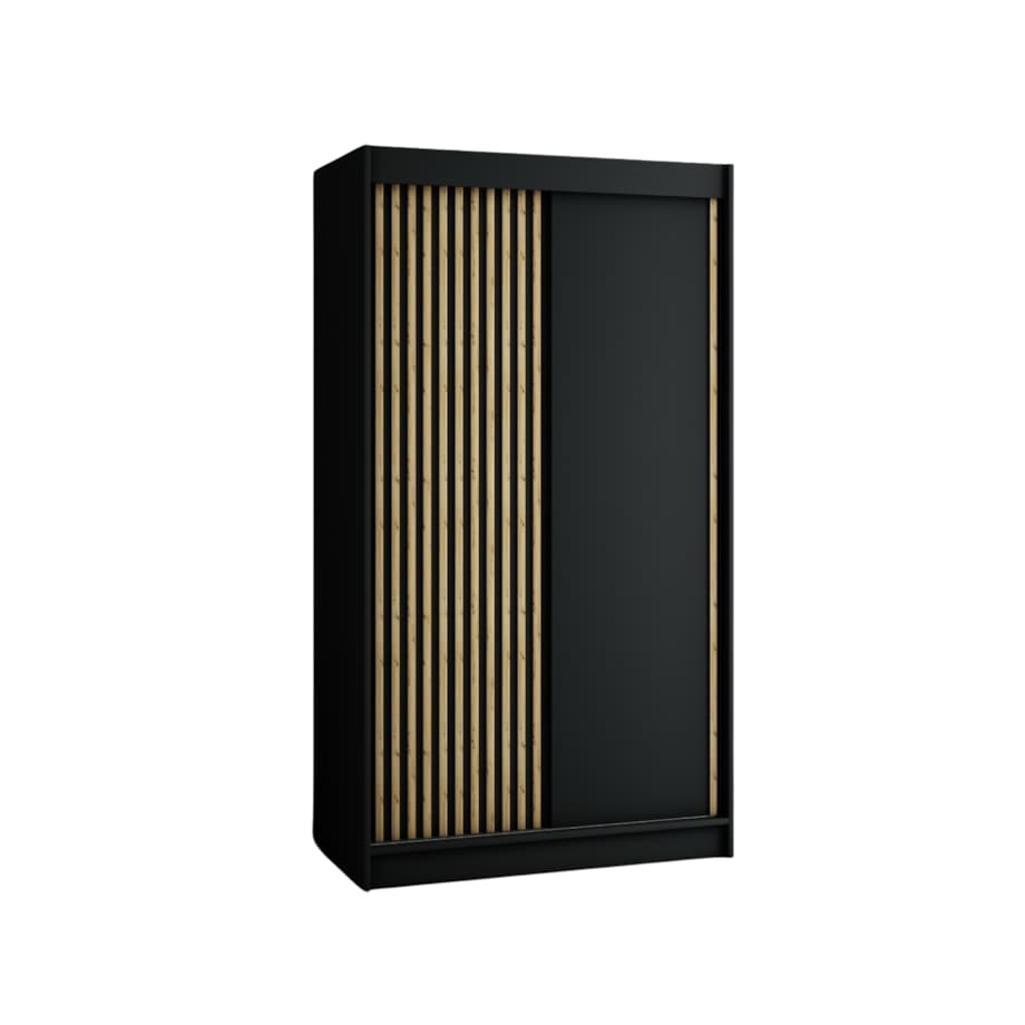 Szafa przesuwna Garderoba LAMELO 120 czarny