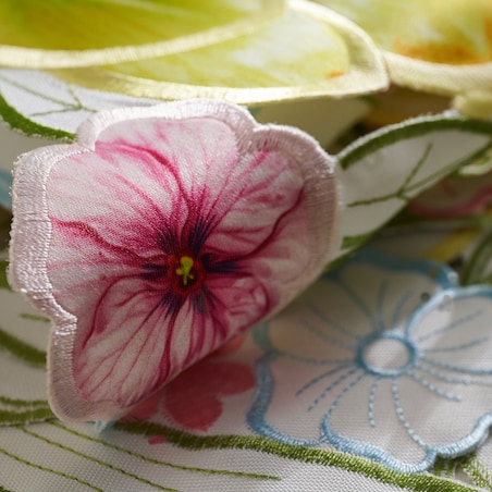 Bieżnik Haftowany Floresse 35x175 cm z motywem kwiatowym