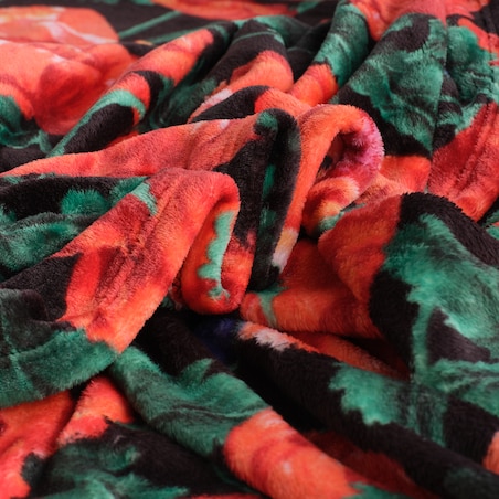 Drukowany koc Casinos 150x200 cm z motywem kwiatowym