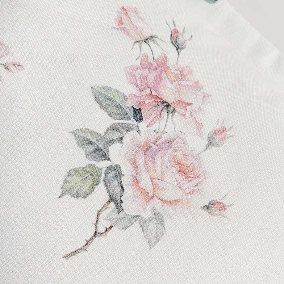 Poszewka z nadrukiem Charyor 45x45 cm z motywem kwiatowym