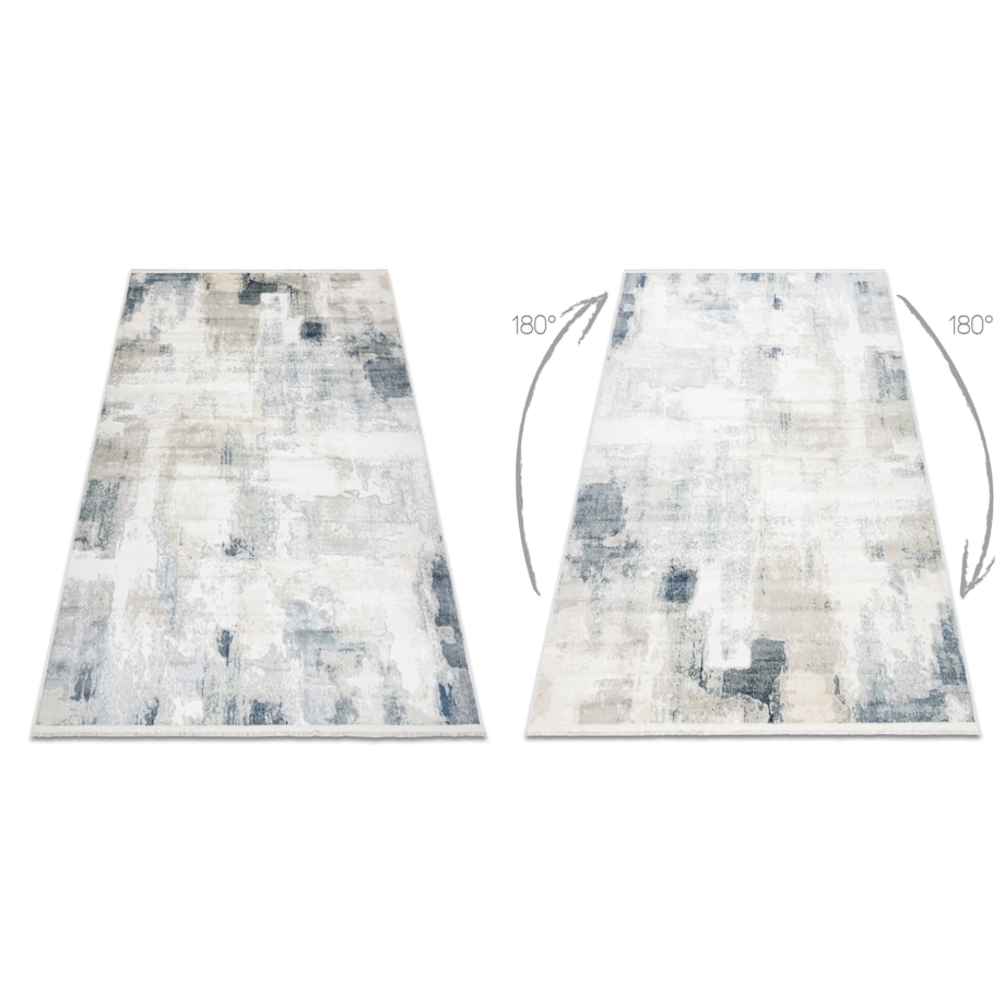 Dywan DISTIN 0144A biały / krem / beż 80x150 cm