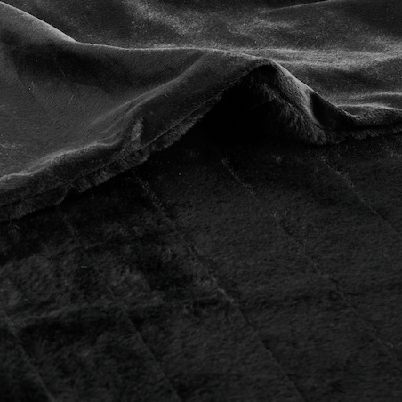Jednokolorowa futrzana narzuta na łóżko Classolo 180x200 cm